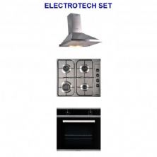 Ankastre ��l� Setler (davlumbaz+ocak+f�r�n) | Electrotech ankastre ��l� inox set (ocak+f�r�n+davlumbaz) | ELECTROUCLU | 