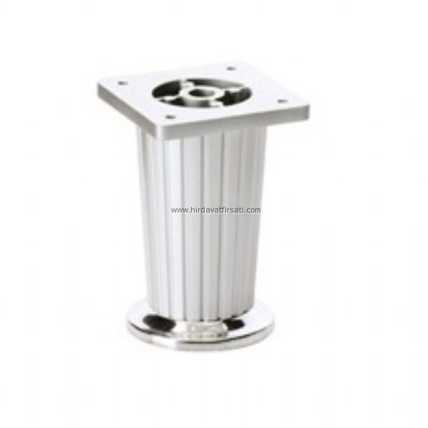 10 cm plastik çizgili konik baza ayağı (ayak) (krom bingo