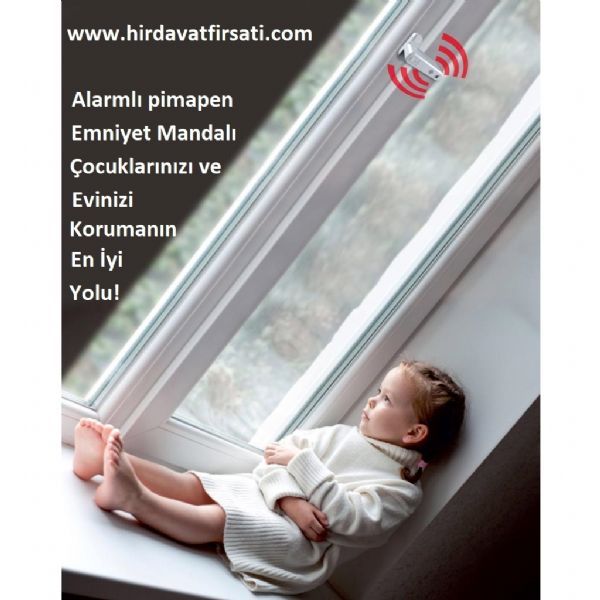 Güvenlik ürünleri | Alarmlı pimapen emniyet kilidi (pencere, kapı güvenlik emniyet mandalı) | ALARMLIP | 