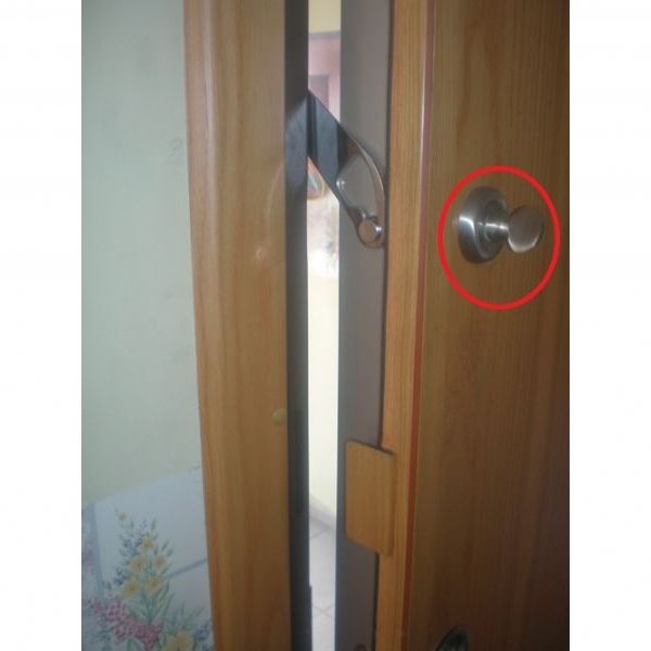 Çelik Kapı Aksesuarları | Çelik kapı gizli emniyet kelepçesi için saten mandal | MANDALCK | 