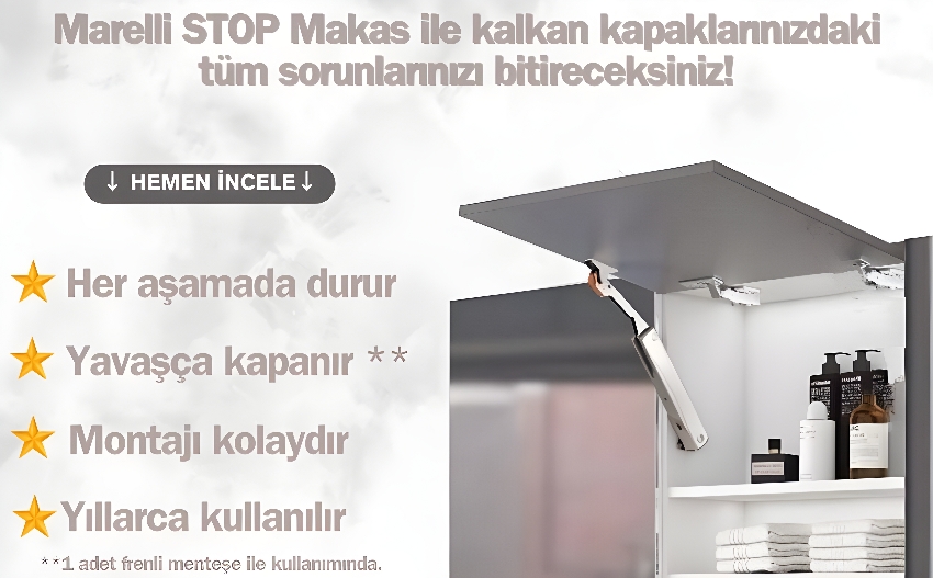 Marelli STOP kalkan kapak makası ile kalkan kapaklardaki sorunlara son!