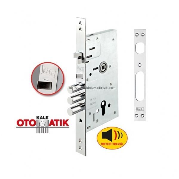Çelik Kapı Kilitleri | Kale 252/RA SM otomatik kilitlemeli monoblok çelik kapı kilidi mandallı sistem barelli | 252/RA | 