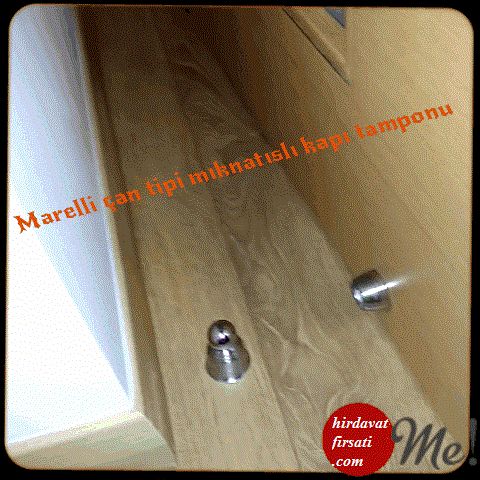 Kapı Tamponları | Marelli çan tipi mıknatıslı inox yer kapı tamponu | MKN328 | 