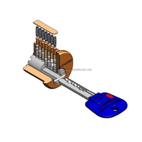 Özel güvenlikli bareller | Mul-t-lock (multilock, multlock) integratör TUZAKLI patentli anahtarlı barel | INTEGRATOR | 